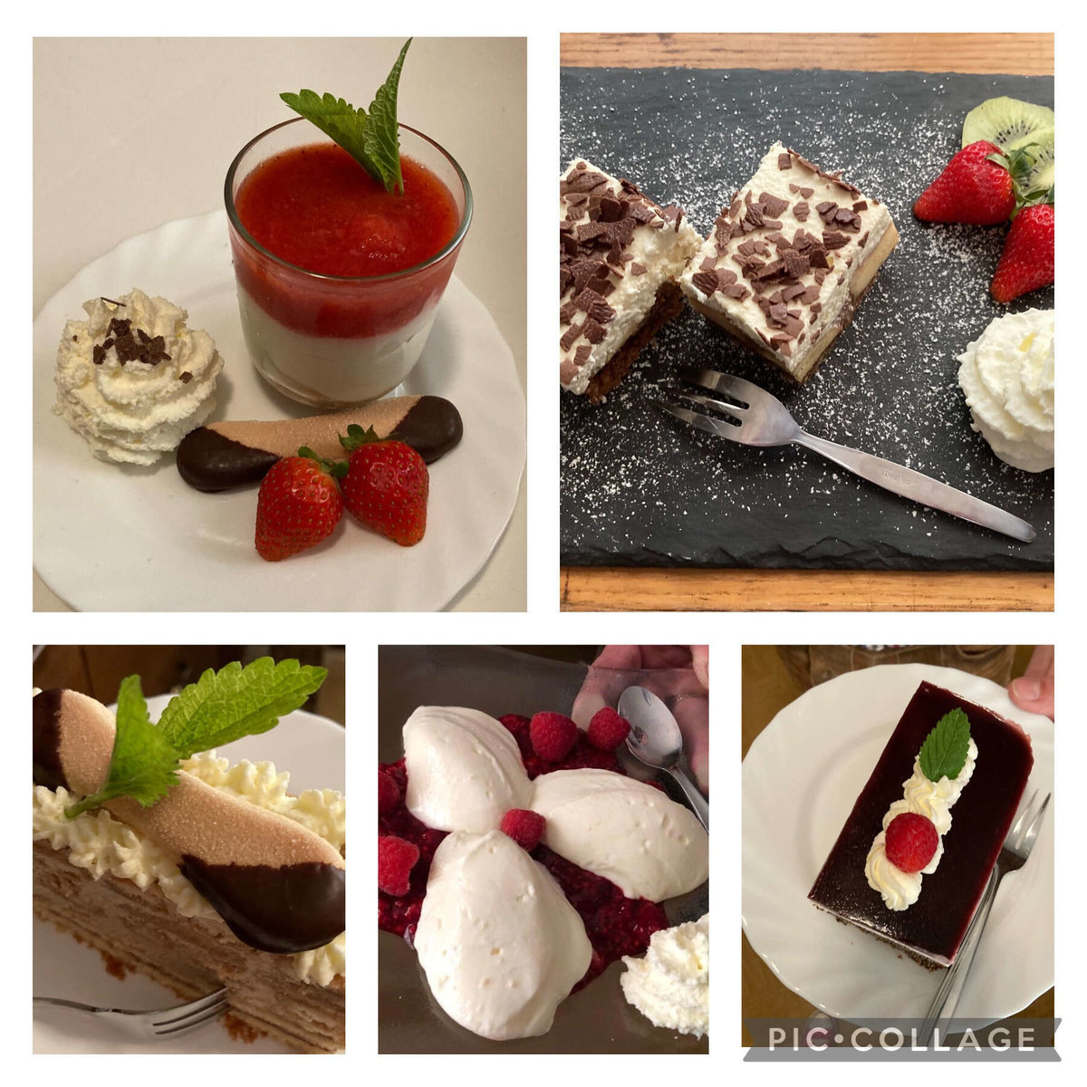 Desserts im Gasthaus Schachenhofer